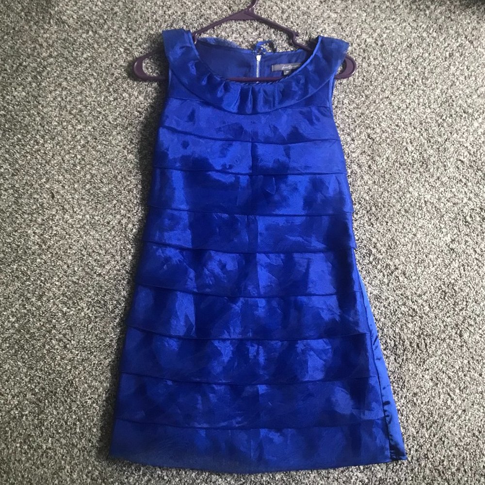 beautiful fit cobalt blue mini dress - medium